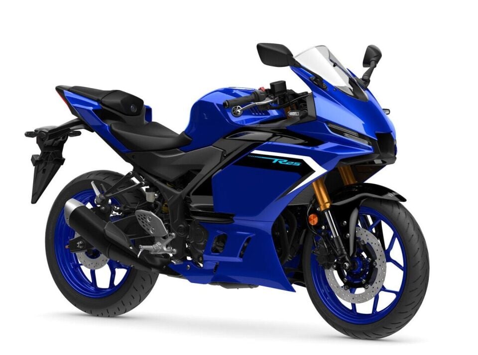 Yamaha R25 2025 2026 Sağ Grenaj Sticker Mavi Orijinal BRE-F8394-00