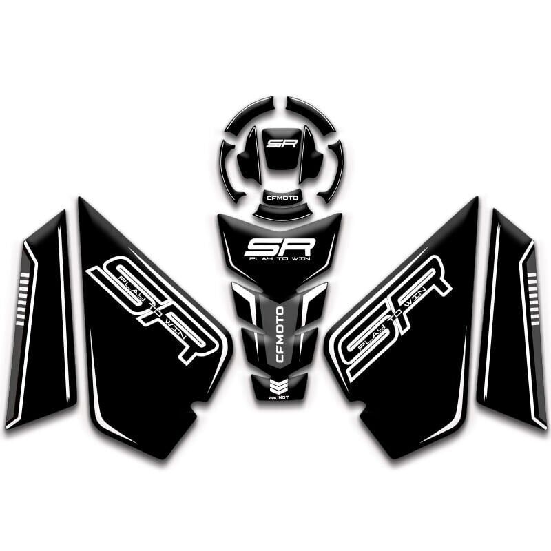 Cf Moto SR 450 6 Parça Tank Pad  Siyah