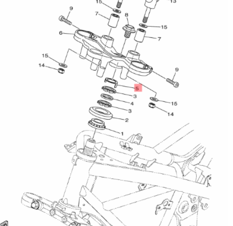 Yamaha R25 Mt25 Fruş Kilit Pulu Orijinal 5BP-F3418-00