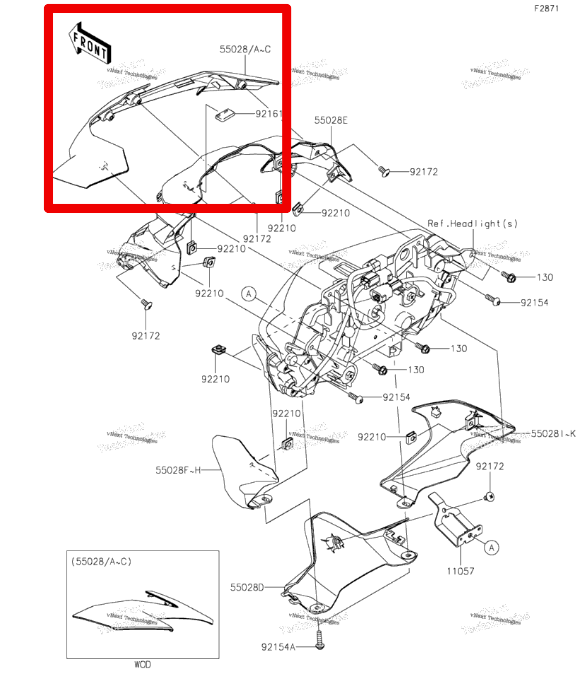 Z900 Far Üstü Kafa Grenajı Siyah 2017