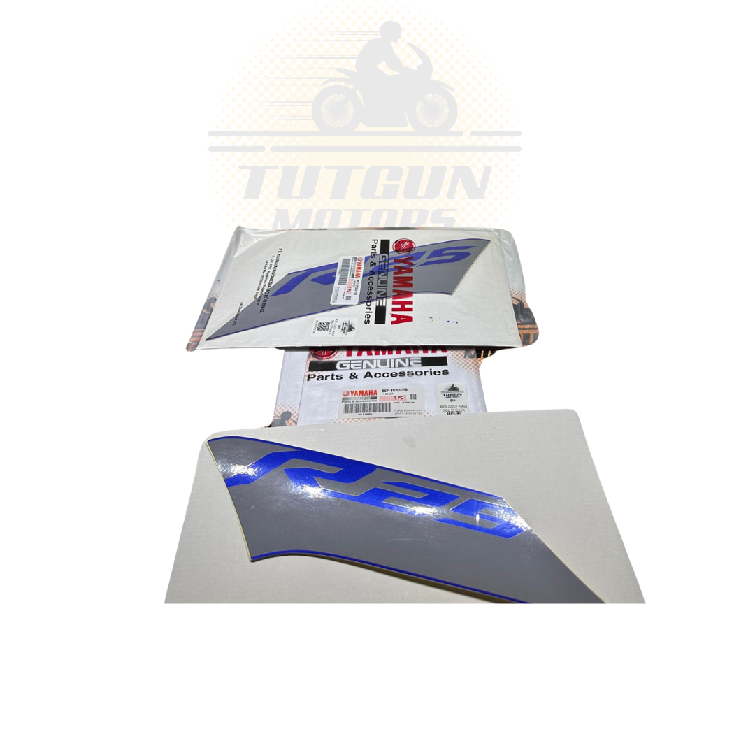 R25 Mavi Yan Sticker SOL Orijinal BS7-F8391-50