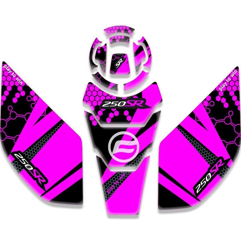 Cf Moto SR 250 4 Parça Tank Pad Pembe 2021 2026 Model