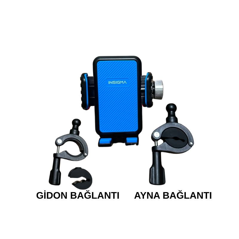 Telefon Tutucu Mavi Ayna ve Gidon Bağlantılı Üst Malzeme Kalitesi