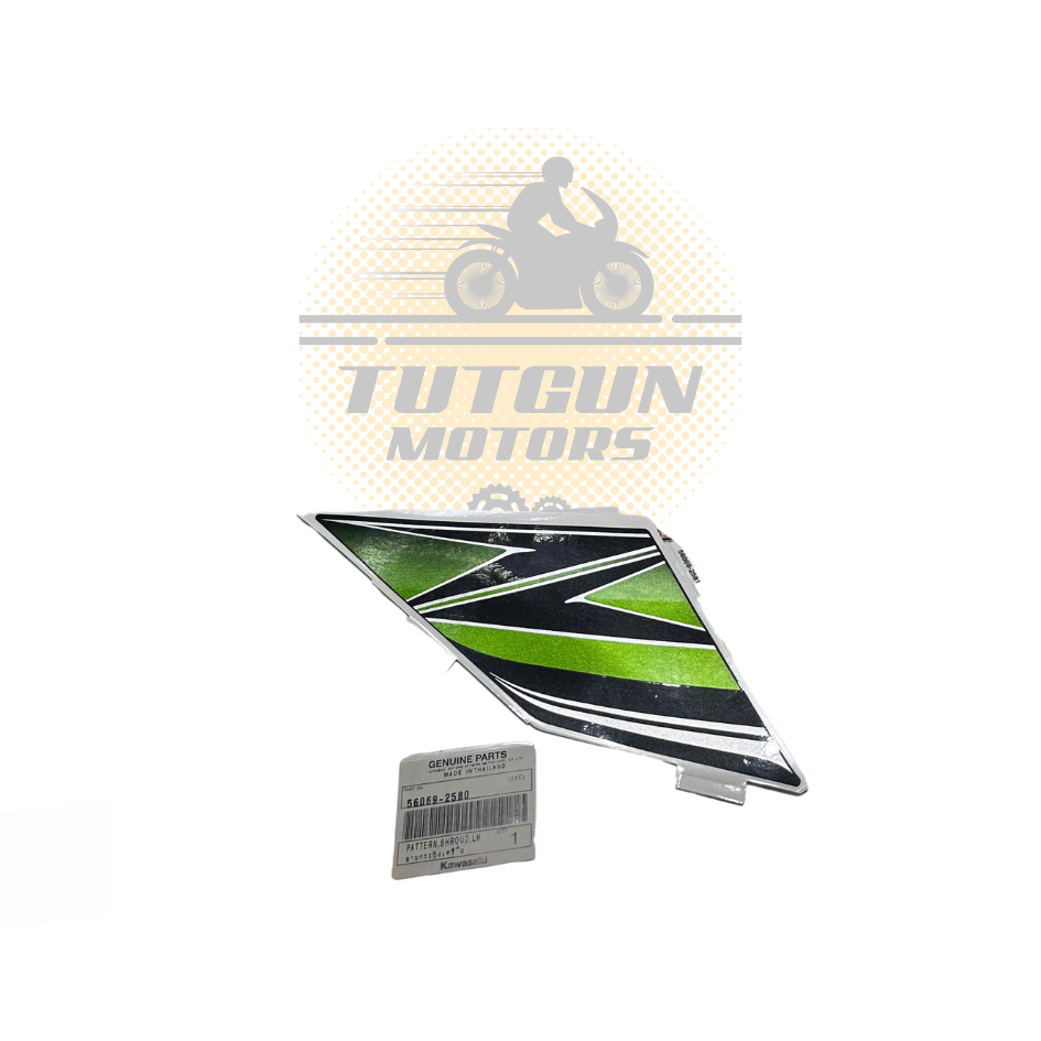 Z800 Sol Yan Grenaj Sticker Yeşil Orijinal 56069-2580