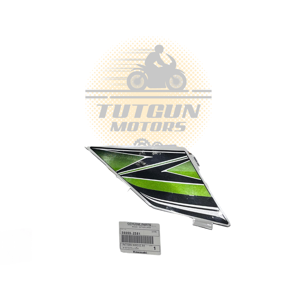 Z800 Sağ Yan Grenaj Sticker Yeşil Orijinal 56069-2581