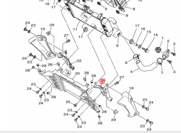 Mt 25 Radyatör Braketi Sol Orijinal Bağlantı Demiri B9T-F175T-00