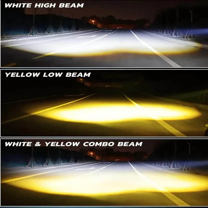 Motosiklet Atv  Sis Farı ÇİFT RENK Alüminyum Kasa