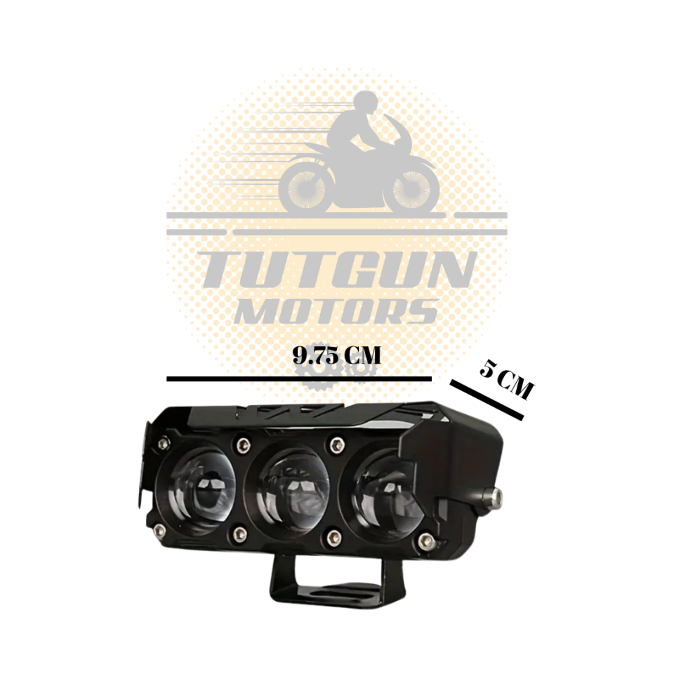 Motosiklet Atv  Sis Farı ÇİFT RENK Alüminyum Kasa
