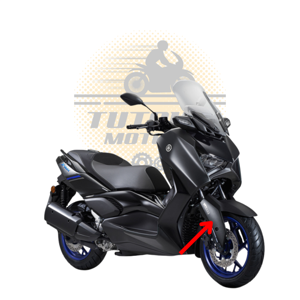 Xmax 250 300 Sol Çamurluk Grenajı Mat Siyah Tech Max 2024 Orijinal BKA-F1513-00-P0