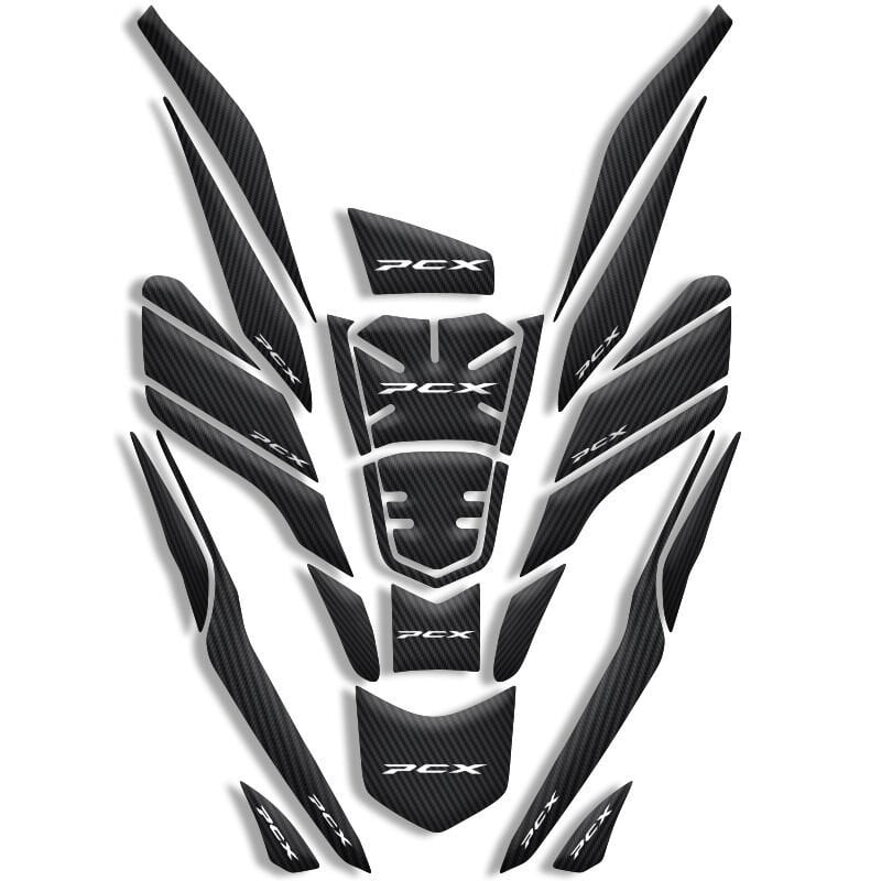 Pcx 26 Parça Tank Pad Seti Karbon Detaylı Full Set