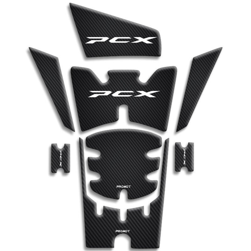 Pcx Tank Pad 8 Parça 2025 Karbon Detaylı