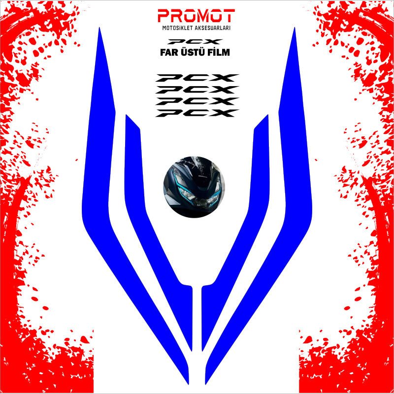 PCX 2021 2024 Far Filmi Mavi Folyo