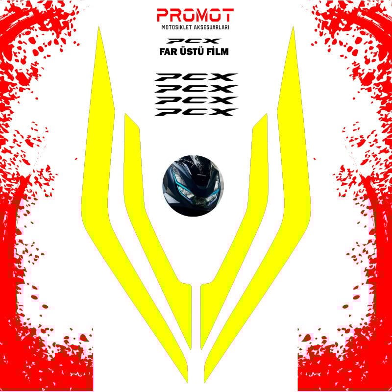 PCX 2021 2024 Far Filmi Sarı Folyo