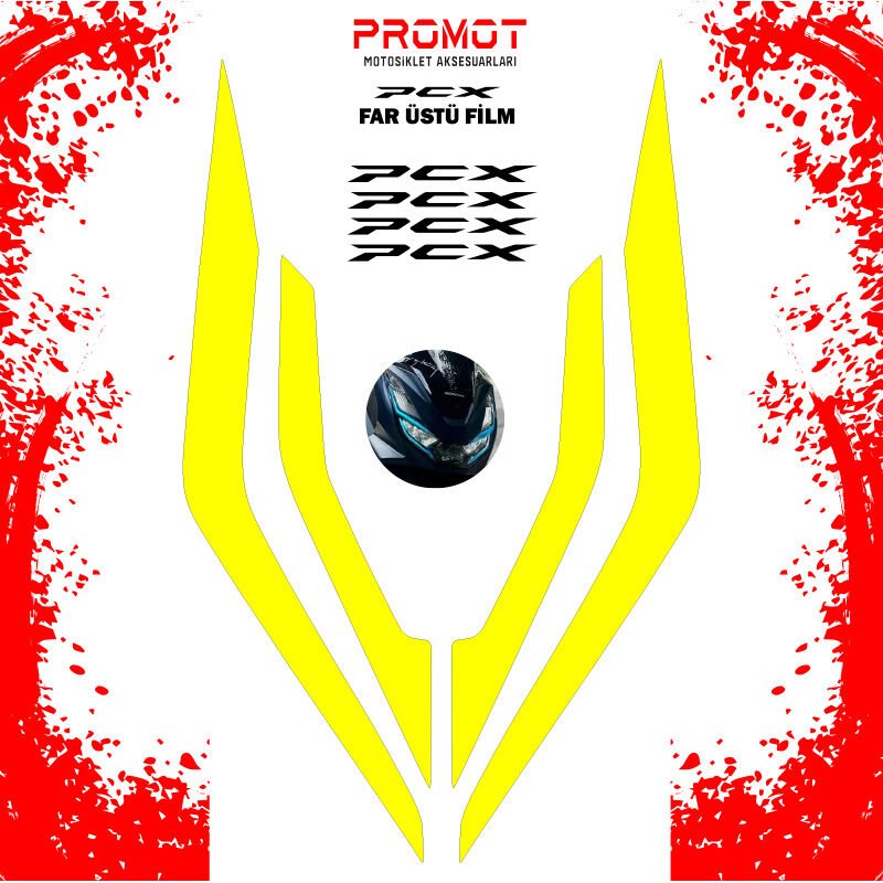 PCX 2021 2024 Far Filmi Sarı Folyo