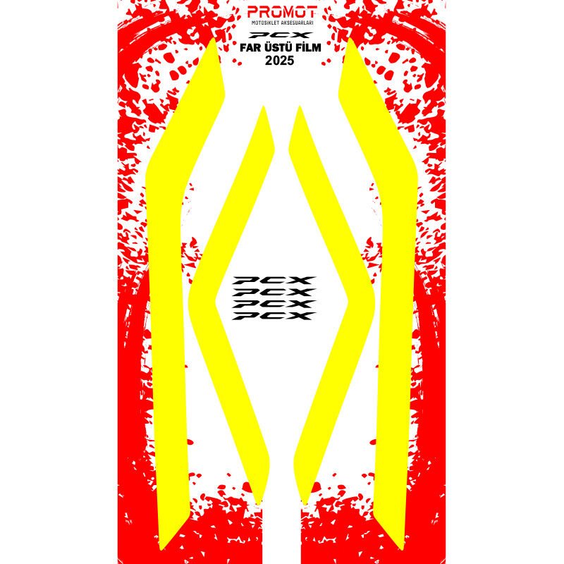 PCX 2025 Far Filmi Sarı Folyo