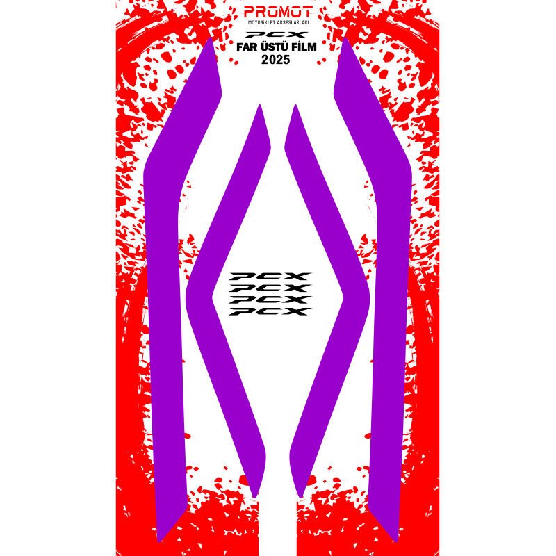 PCX 2025 Far Filmi Mor Folyo