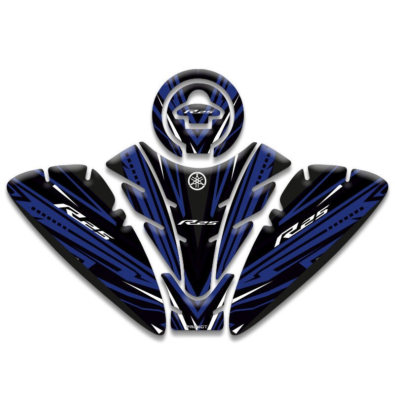 Yamaha R25 2019 2024 4 Parça Full Tank Pad