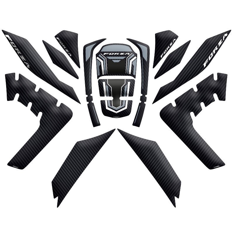 Honda Forza 2018 2020 13 Parça Full Tank Pad Set