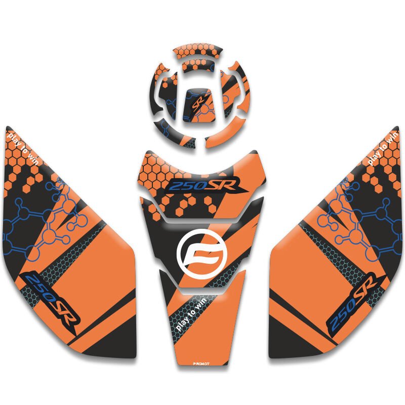 Cf Moto SR 250 4 Parça Tank Pad
