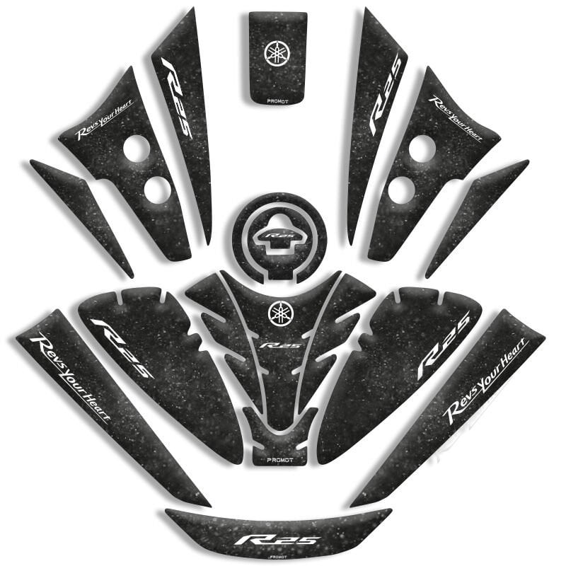 Yamaha R25 2019 2024 11 Parça Full Tank Pad