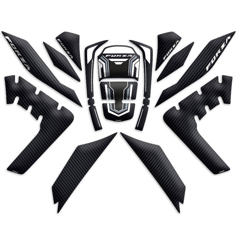 Honda Forza 2018 2020 13 Parça Full Tank Pad Set