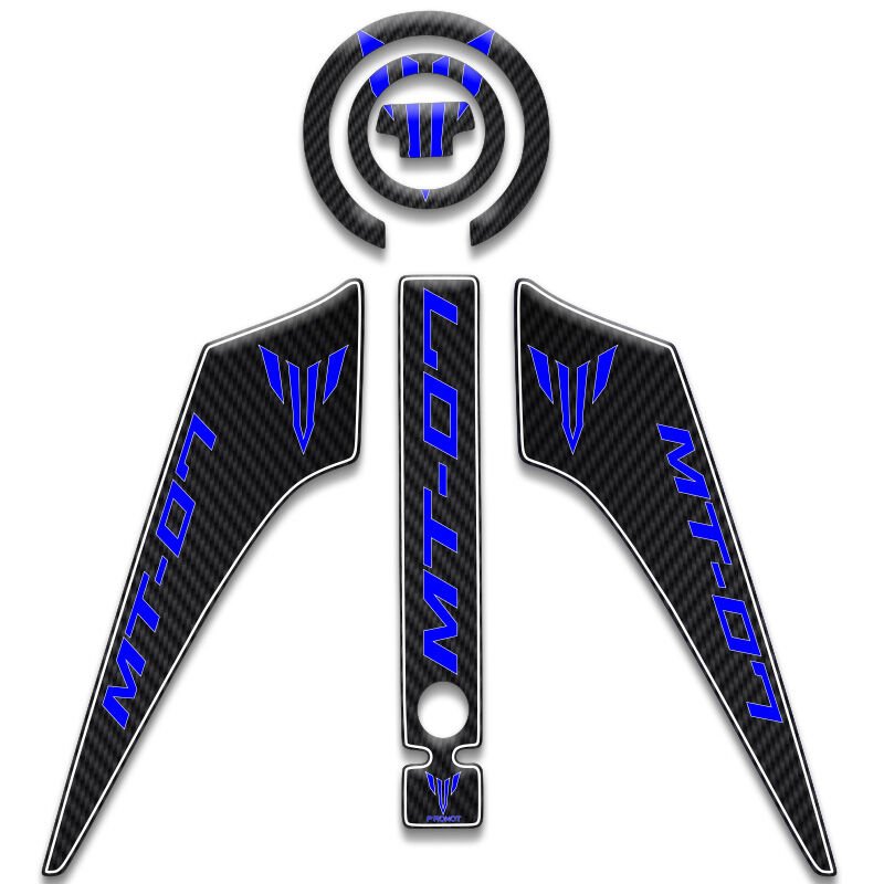 Mt 07 Tank Pad Sarı 2014 2017 Mavi