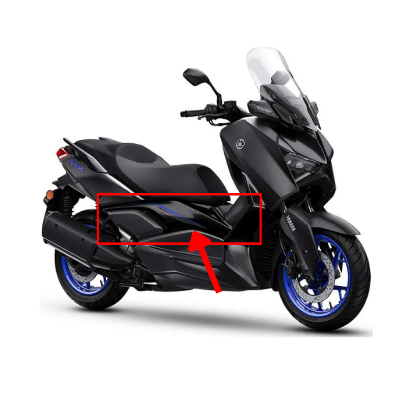 2024 Xmax 250 300 Sol Depo Yan Grenaj Parlak Siyah Orijinal BKA-F1711-00-P0