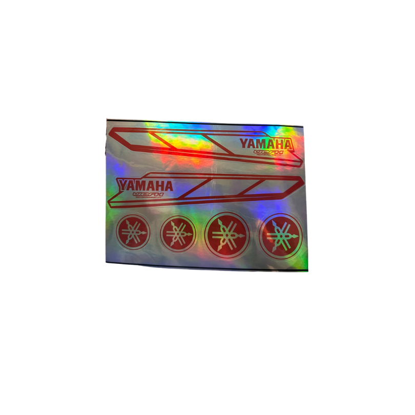 Hologram Yamaha Sticker Kırmızı